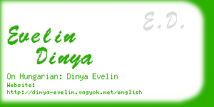 evelin dinya business card